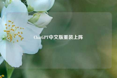 ChatGPT中文版重装上阵